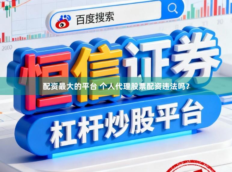 配资最大的平台 个人代理股票配资违法吗？